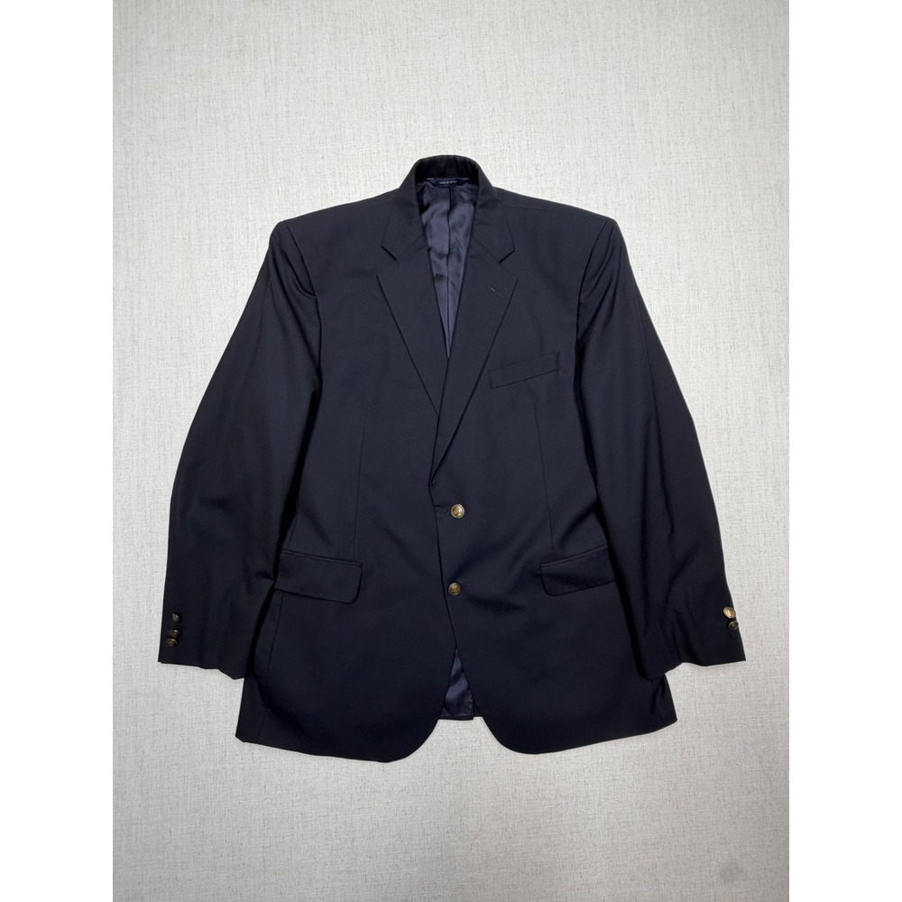 Brooks Brothers 1818 Madison Navy Wool Loro Piana Blazer Sport Coat 43R